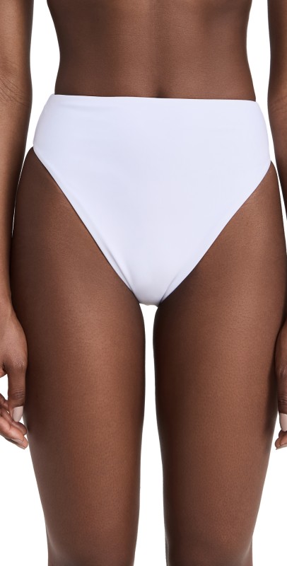 JADE Swim Incline Bikini Bottoms White