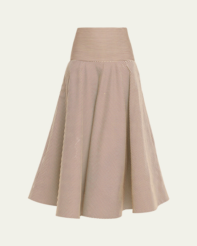 The Poppy Striped Maxi Skirt