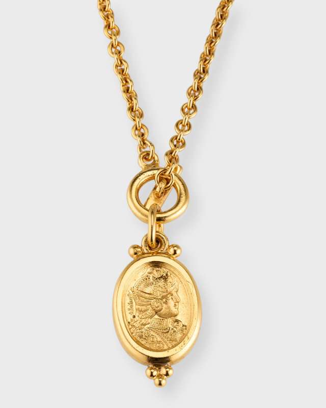 Intaglio on Toggle Necklace