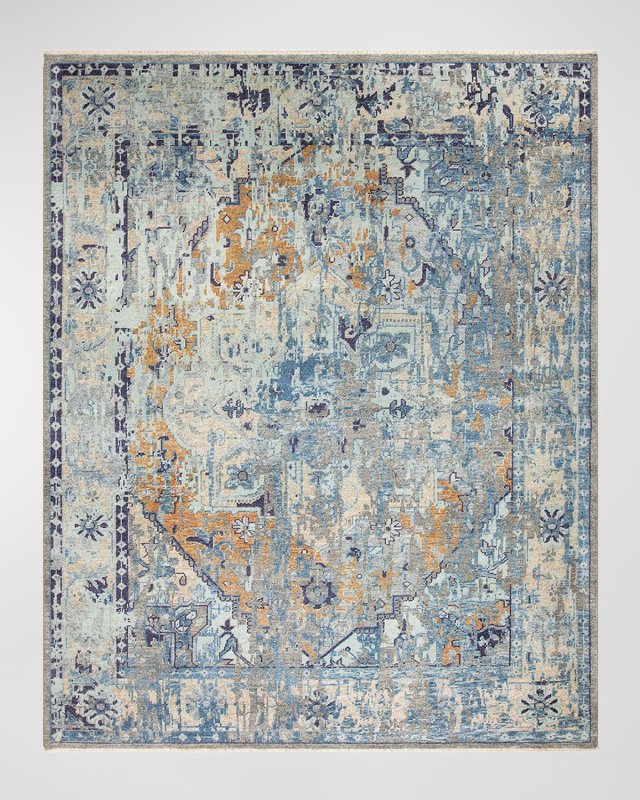 Cappadocia Blue Hand-Knotted Rug, 10' x 14'
