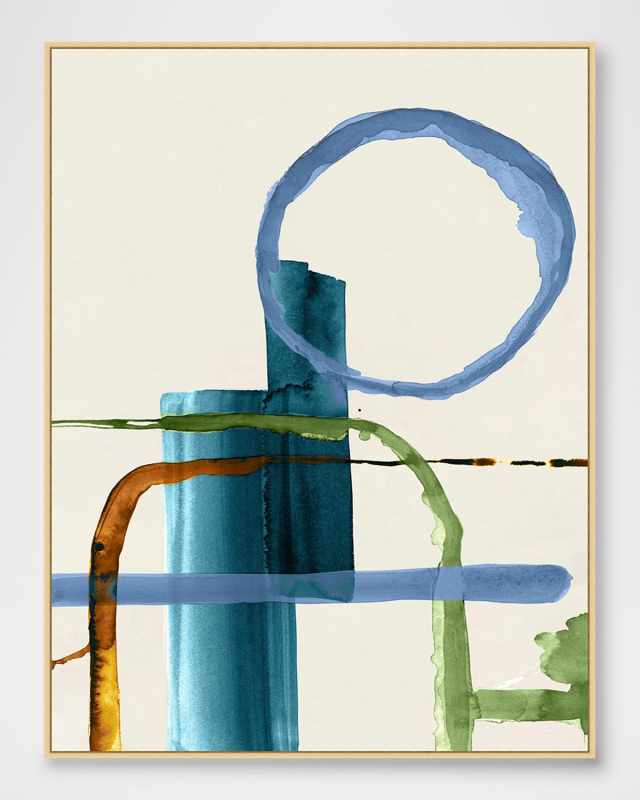 "Modernist Playground 1" Framed Giclee Wall Art