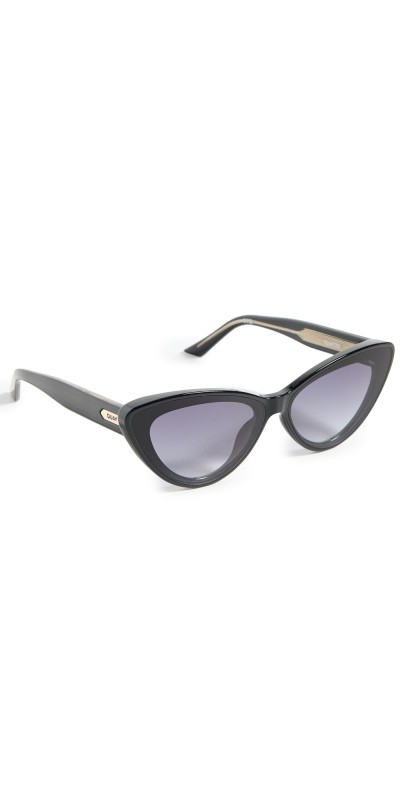Quay Tempted Cat Eye Sunglasses Black/Smok