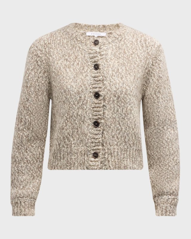 Marled Button-Down Cardigan