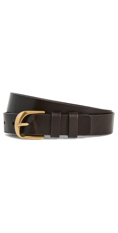 FRAME Twist Buckle Belt Espresso