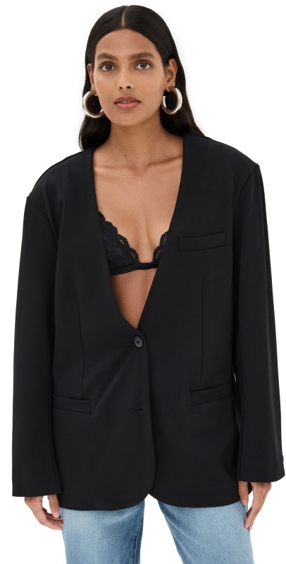 STAUD Blake Blazer Black
