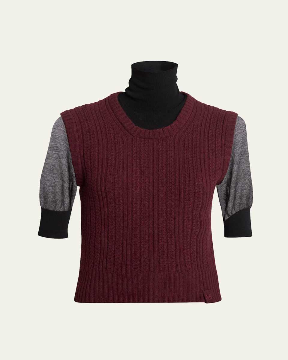 Double-Layer Short-Sleeve Sweat