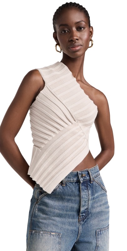 Cult Gaia Del Knit Top Mushroom