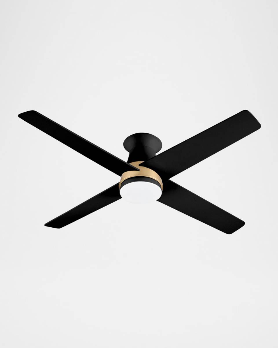 Santa Ana 52" Flush Mount Ceiling Fan with Light Kit