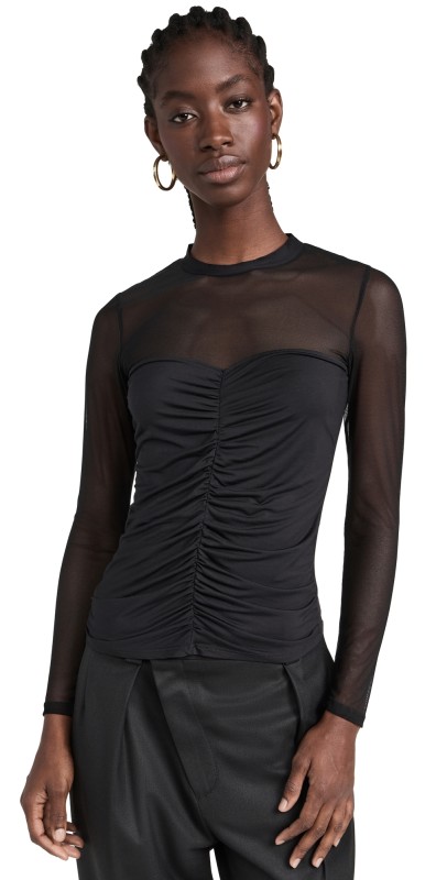 Generation Love Amelia Mesh Combo Top Black