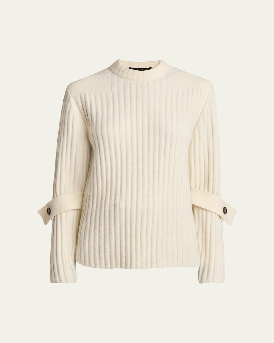Verona Rib-Knit Midweight Cashmere Blend Sweater