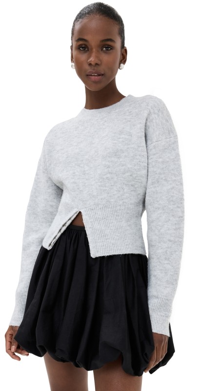 Lioness Dion Knit Sweatshirt Grey