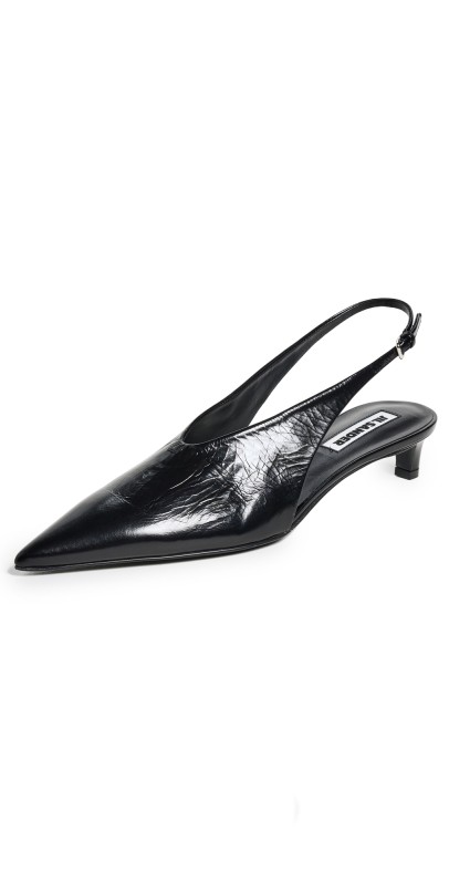 Jil Sander Slingback Sandals Black