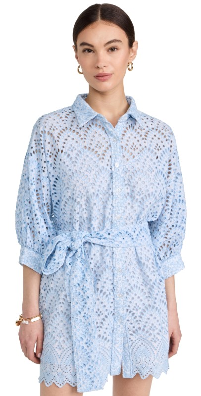 SUNDRESS Florine Dress Blue Eyelet