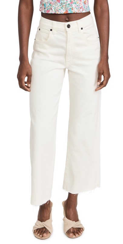 SLVRLAKE Grace Crop Jeans White