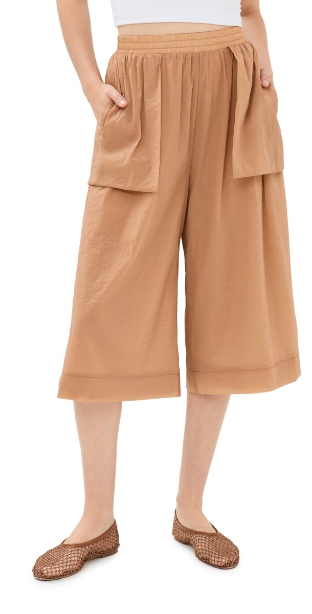 Rosetta Getty Double Layer Shorts Terracotta