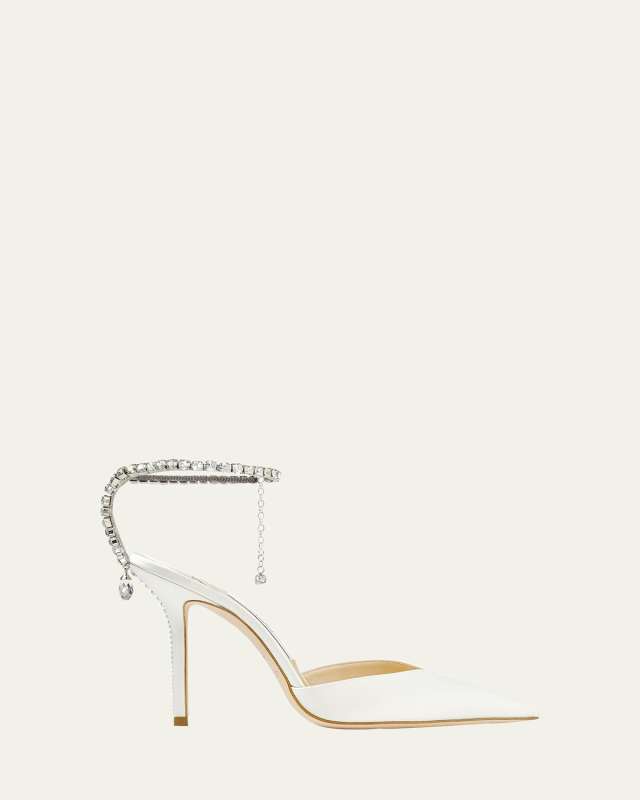 Saeda Crystal Charm Pumps