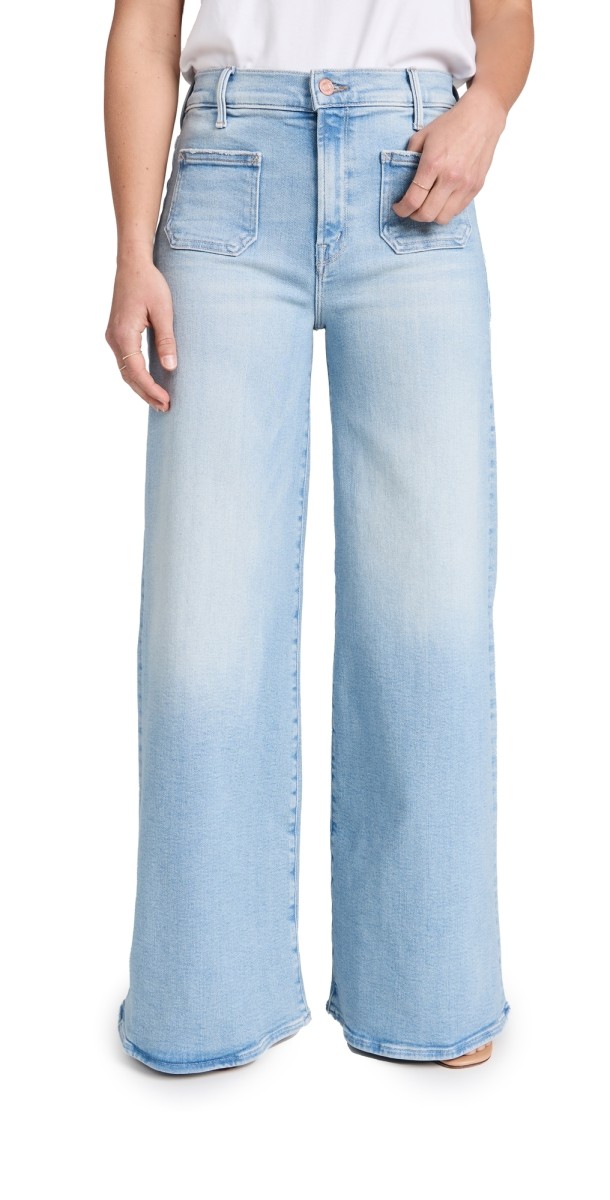 MOTHER Petite Lil Patch Pocket Undercover Sneak Jeans California Cruiser