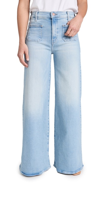 MOTHER Petite Lil Patch Pocket Undercover Sneak Jeans California Cruiser