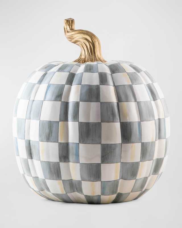 Sterling Check Pumpkin, Large