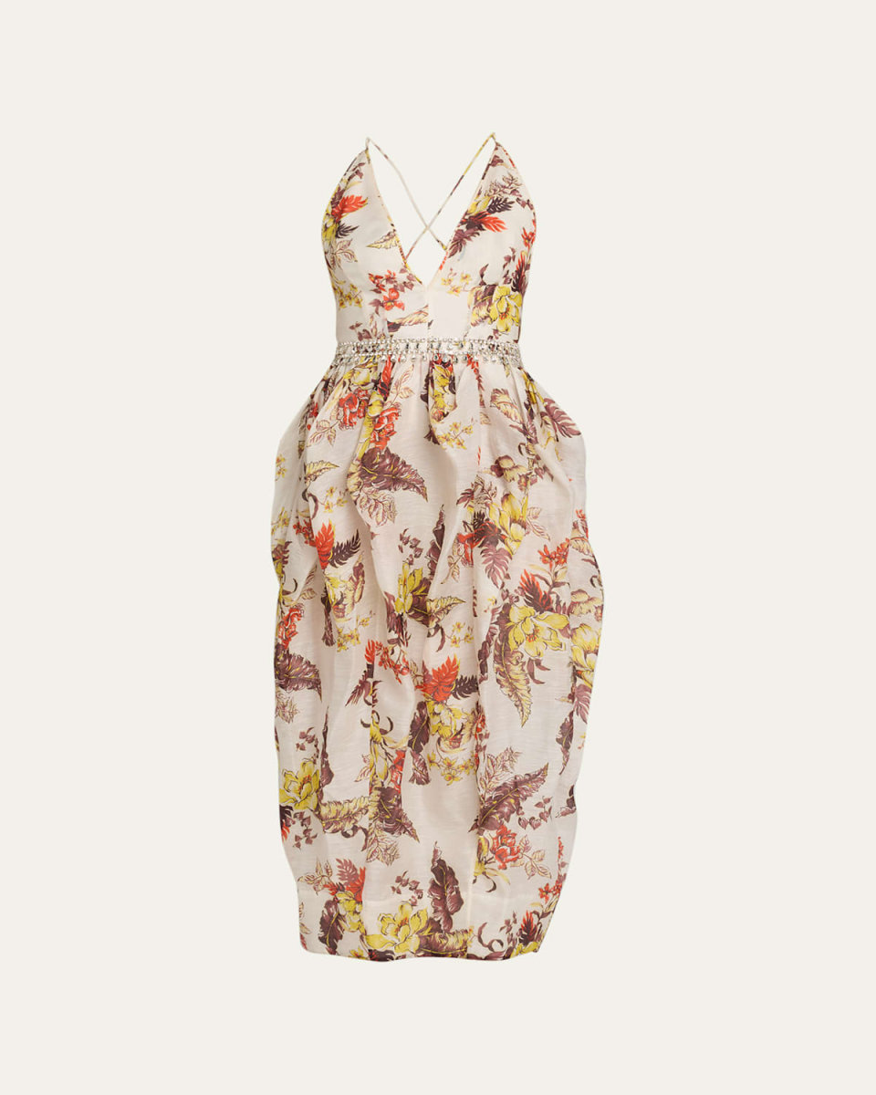 Matchmaker Tropical Tulip Midi Dress