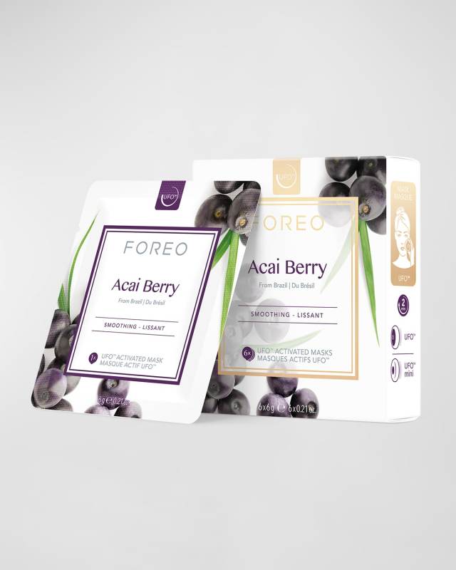 UFO Acai Berry Smoothing Mask, 6 Count