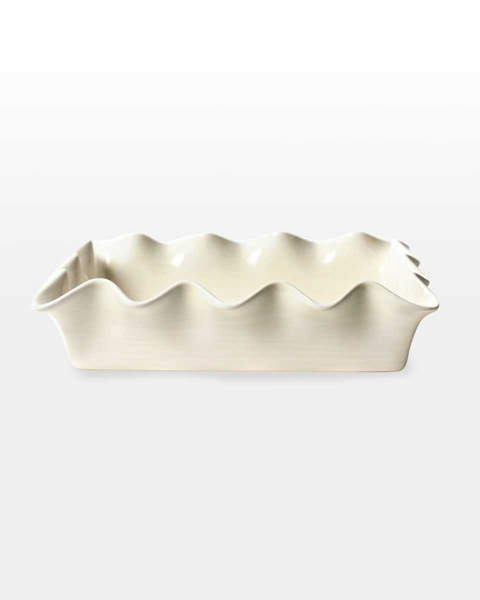 Signature White Ruffle Casserole Dish