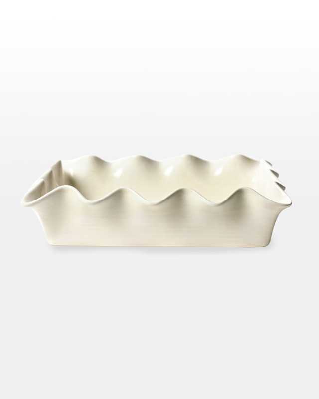 Signature White Ruffle Casserole Dish