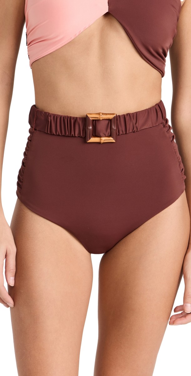 Johanna Ortiz African Nomad Bikini Bottoms Tobacco/Pink