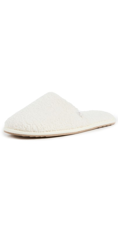 Barefoot Dreams CozyChic Unisex Slippers Cream