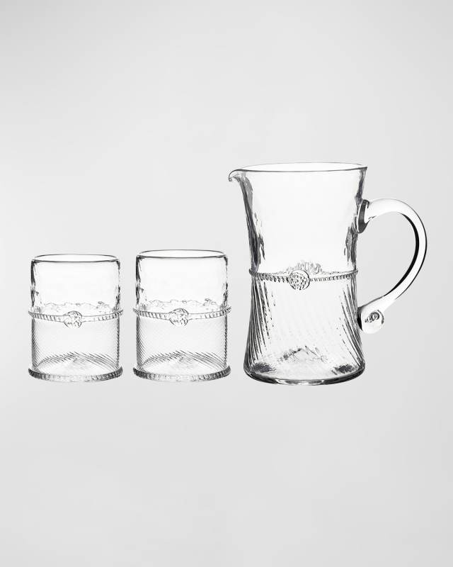 Graham Bar Pitcher and Double Old-Fashioned Glasses