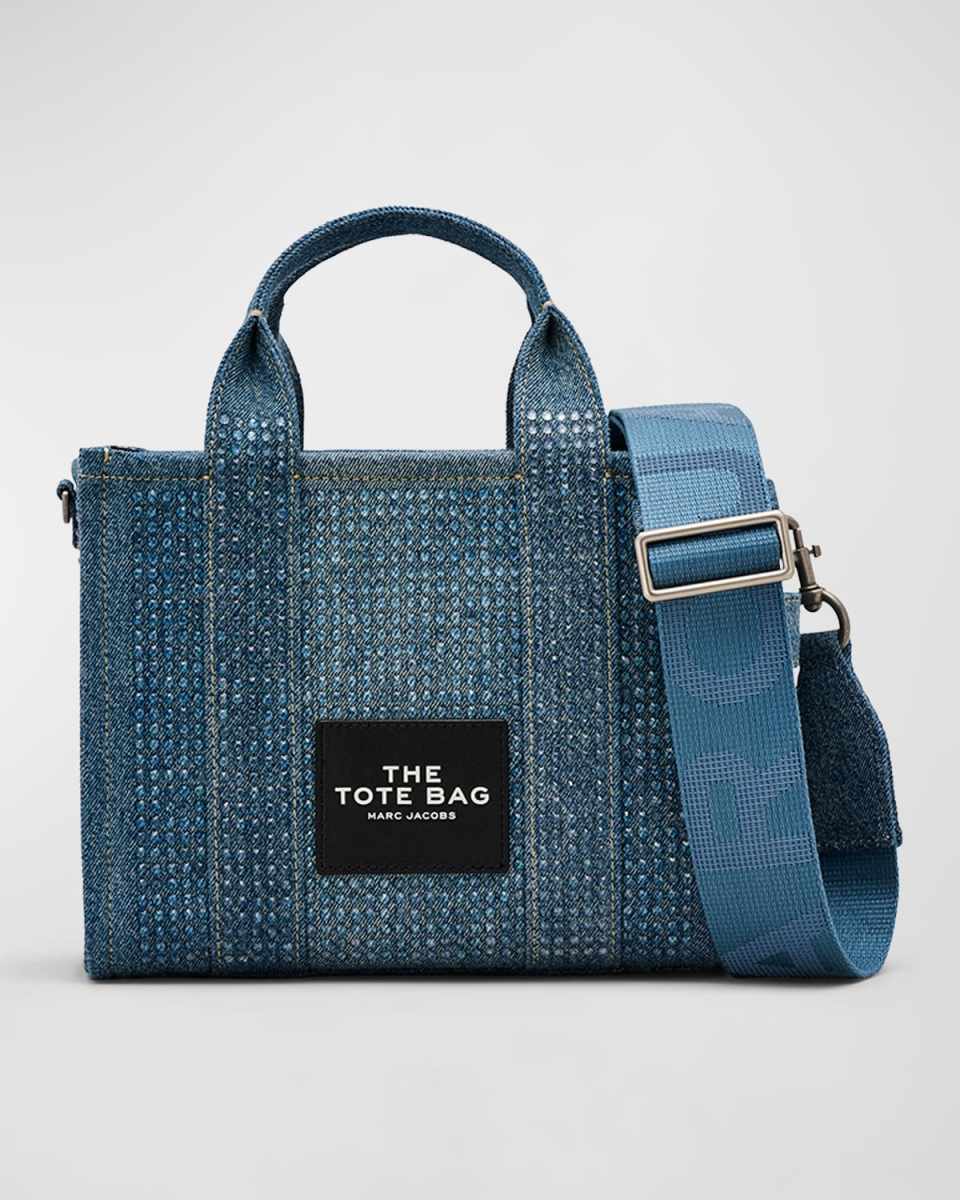 The Crystal Denim Small Tote Bag