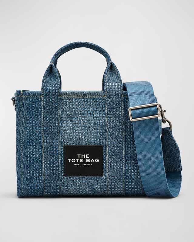 The Crystal Denim Small Tote Bag