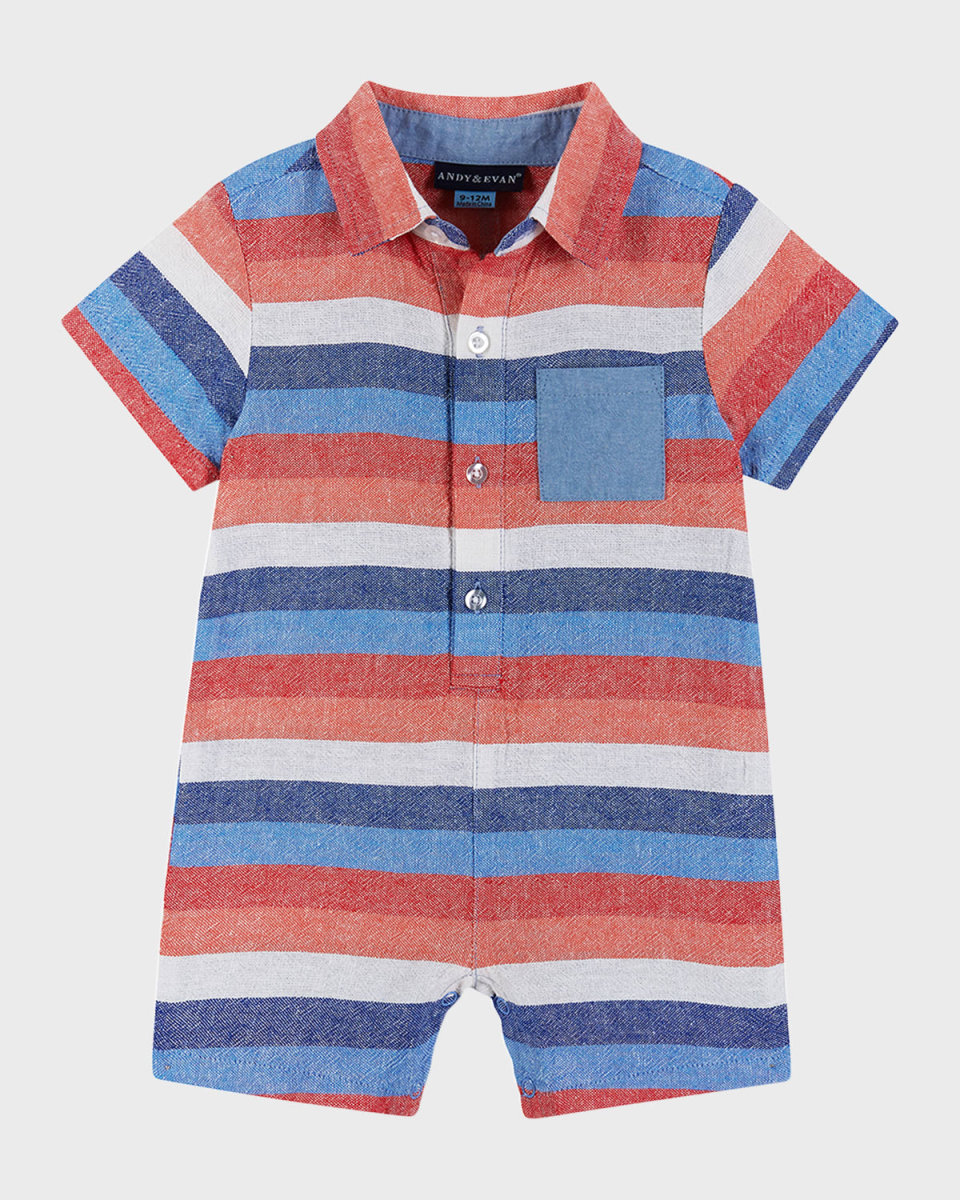 Boy's Striped Shortall, Size Newbor