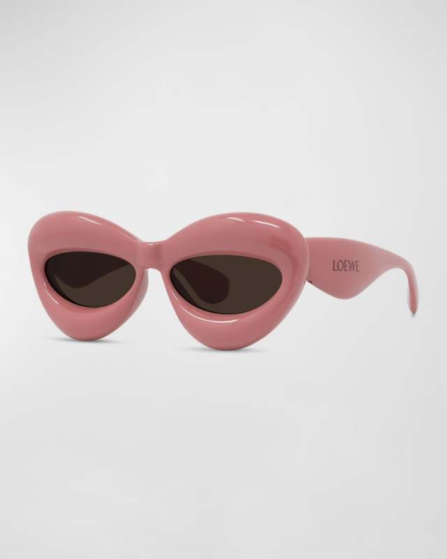 Loewe Inflated Pink Acetate Cat-Eye Sunglasses