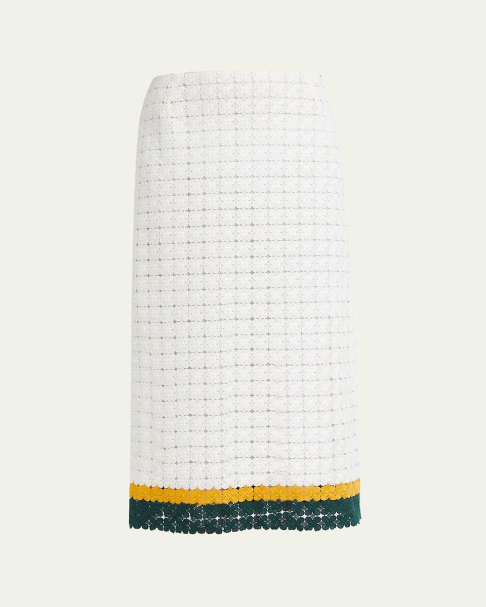 Macrame Midi Pencil Skirt