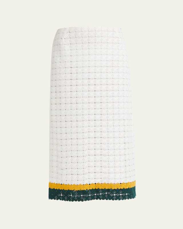 Macrame Midi Pencil Skirt