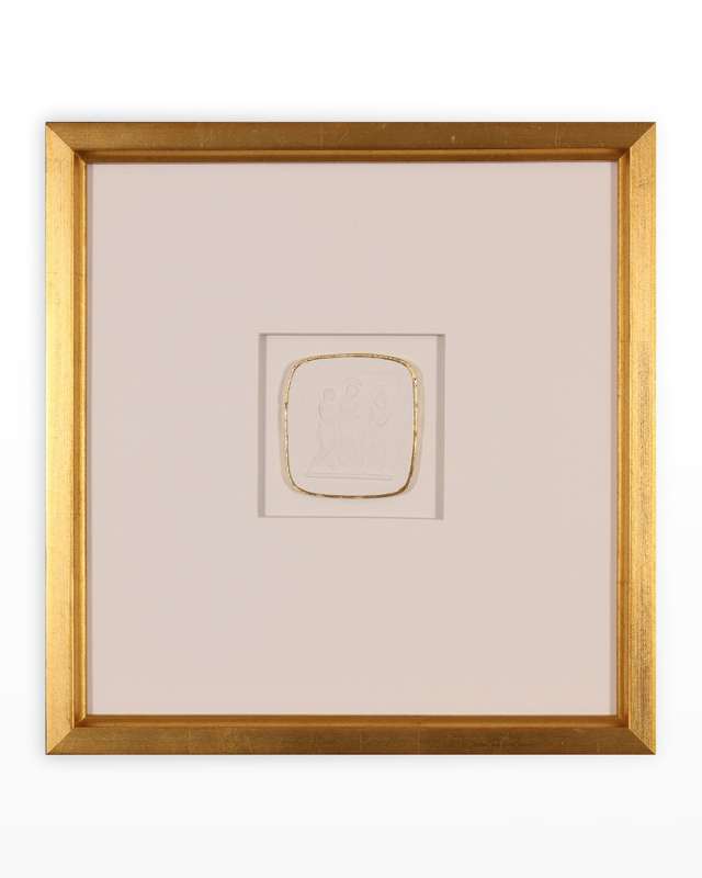 Intaglio with Gold 2 Giclee, 13" x 14"