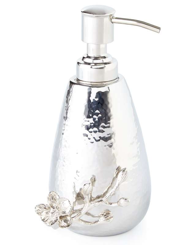 White Orchid Pump Soap Dispenser