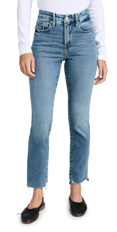 Good American Good Legs Straight Jeans indigo514