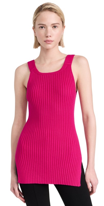 Helmut Lang Rib Tank Fuschia