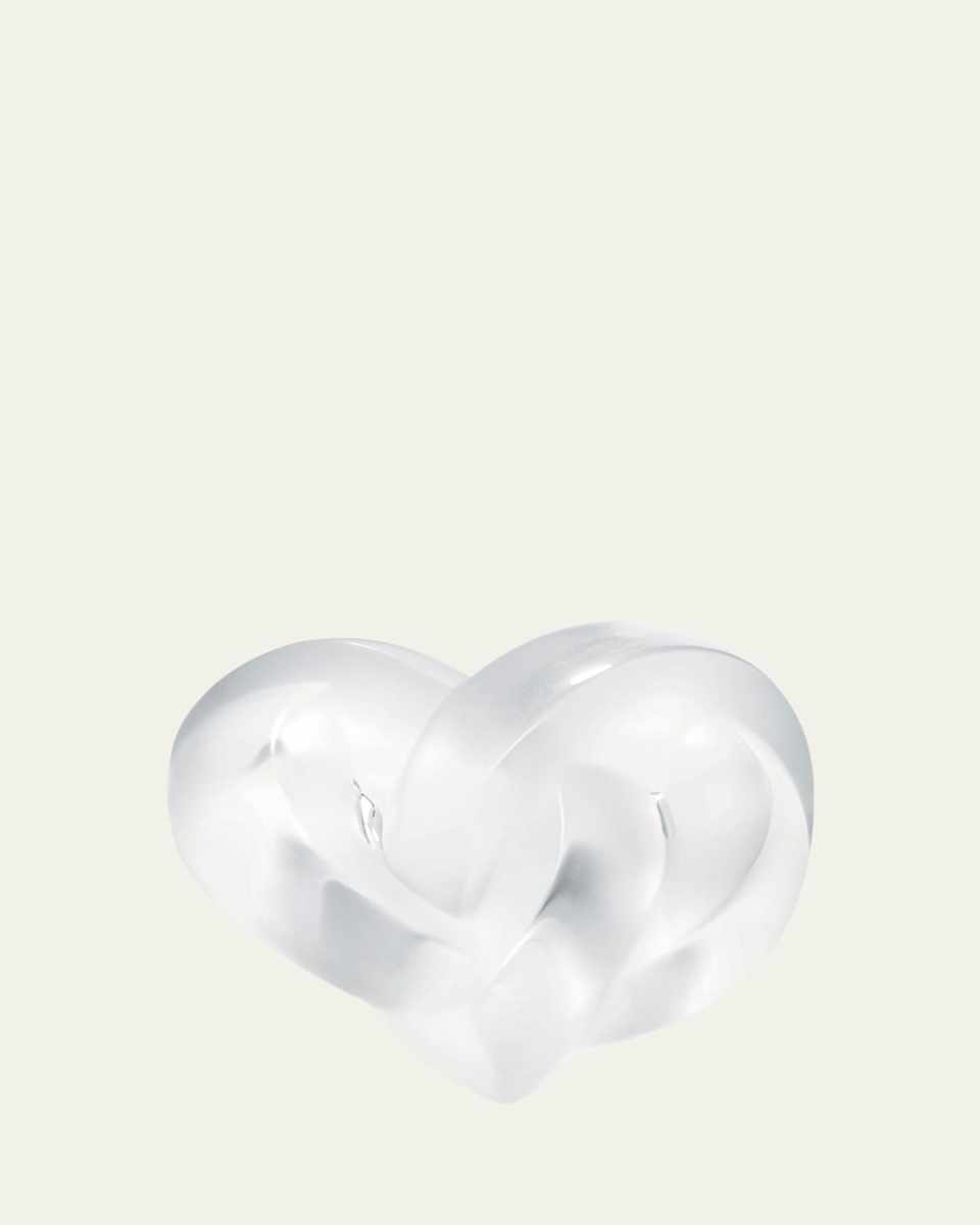 Clear Heart Paperweight