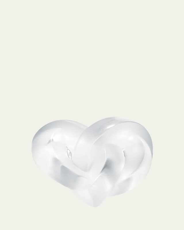 Clear Heart Paperweight