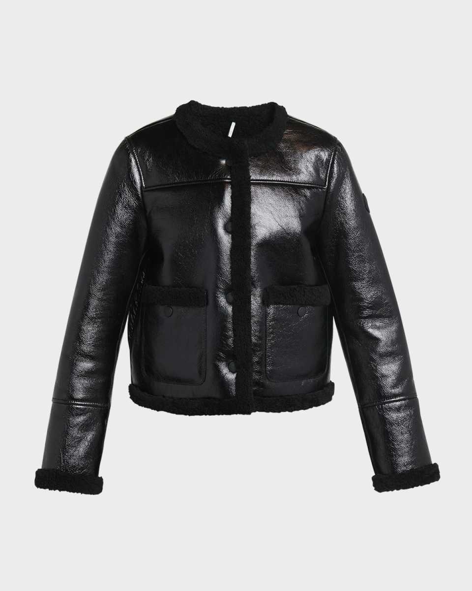 Bressuire Jacket with Shearling Details