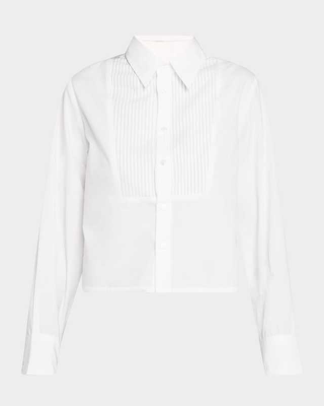 Fino Cropped Boxy Tuxedo Shirt