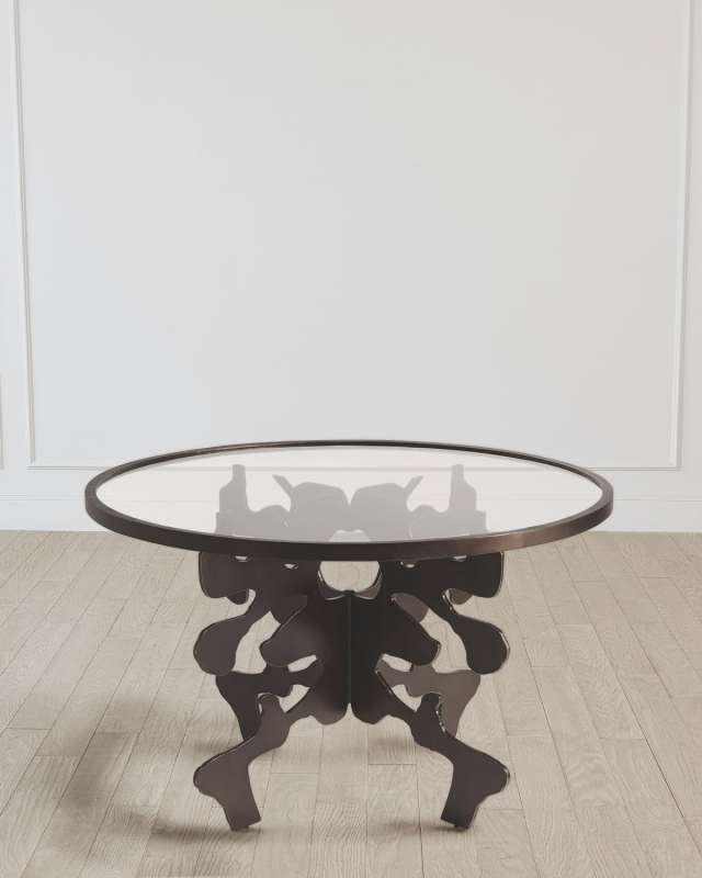Ink Blot Bronze 48" Dining Tab