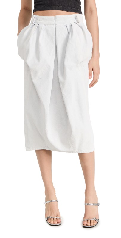 Maison Margiela Gonna Skirt White Paint