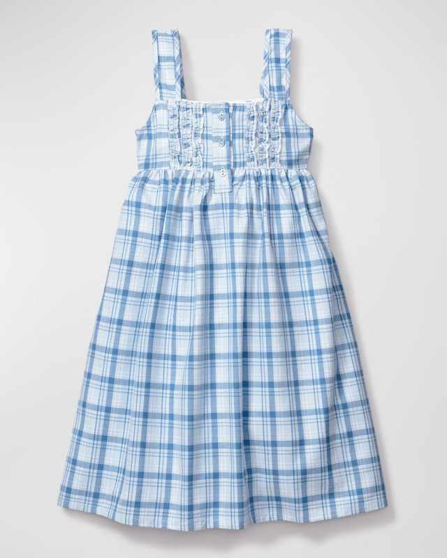 Girl's Charlotte Seafarer Tartan Nightgown, Size 6M-14