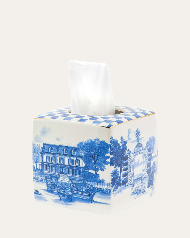 Royal Toile Tissue Box Holder