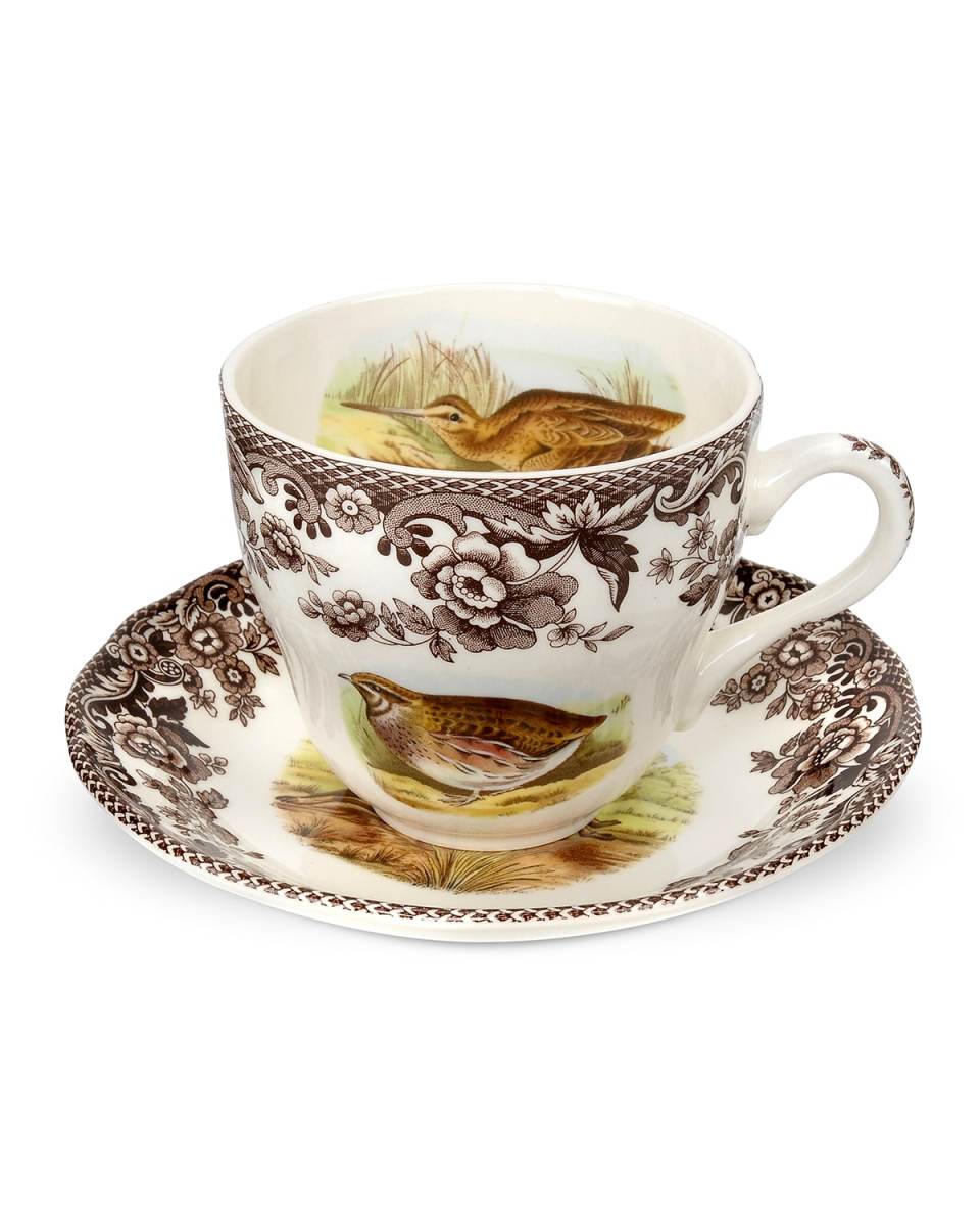 Woodland Quail Teacup & Saucer