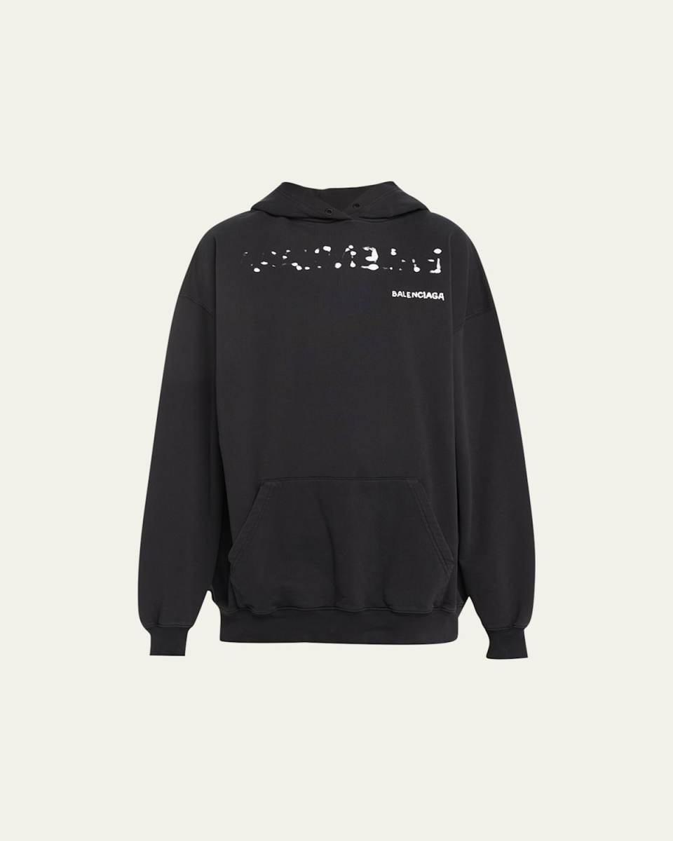 Logo-Print Fleece Hoodie